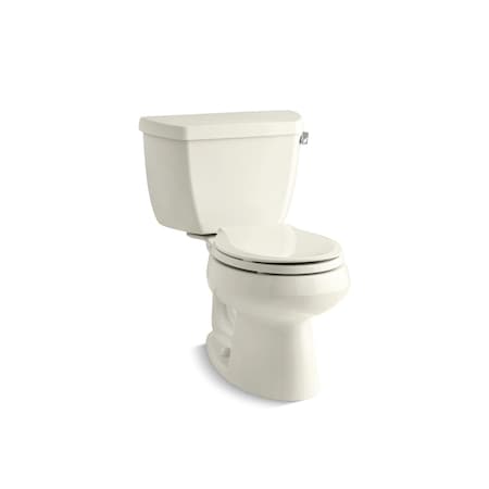 KOHLER Toilet, Gravity Flush, Floor Mounted Mount, Round, Biscuit 3577-RA-96